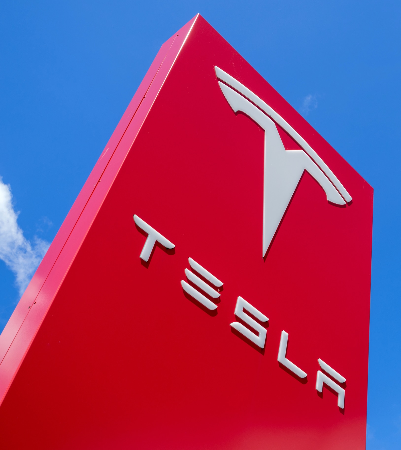 tesla sign